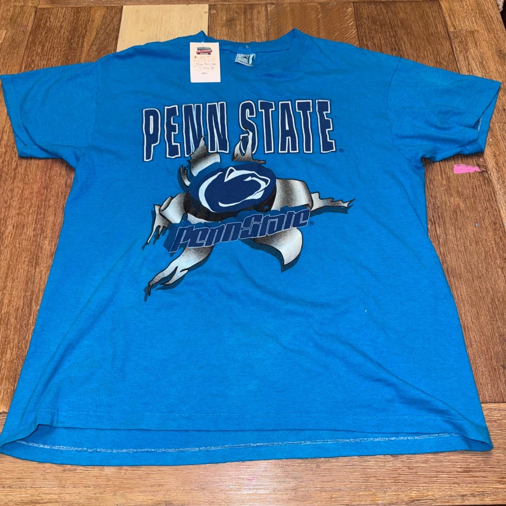Delta Penn State T-Shirt Mens Large Blue Excellent Vintage Nittany Lions USA